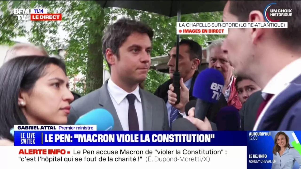 Extrême droite: 'Il faut continuer à se battre', assure Gabriel Attal en déplacement en Loire-Atlantique