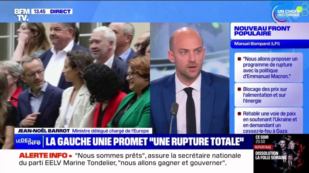 Législatives: 'Nous tendons la main aux électeurs', déclare Jean-Noël Barrot (ministre délégué de l'Europe)