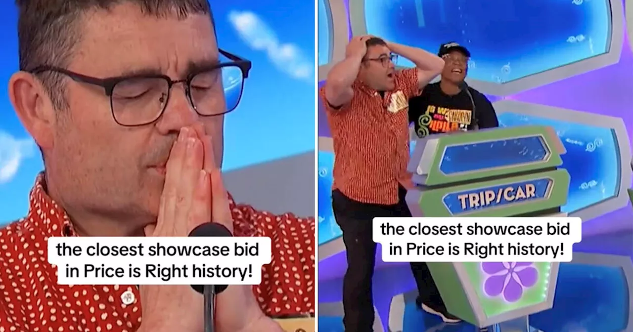 Canadian floors Price is Right crowd with unbelievably close bid and makes show's history