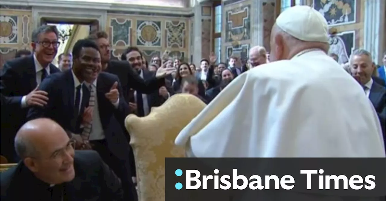 Pope Francis hosts Jimmy Fallon, Stephen Colbert, 100 other comedians in Vatican