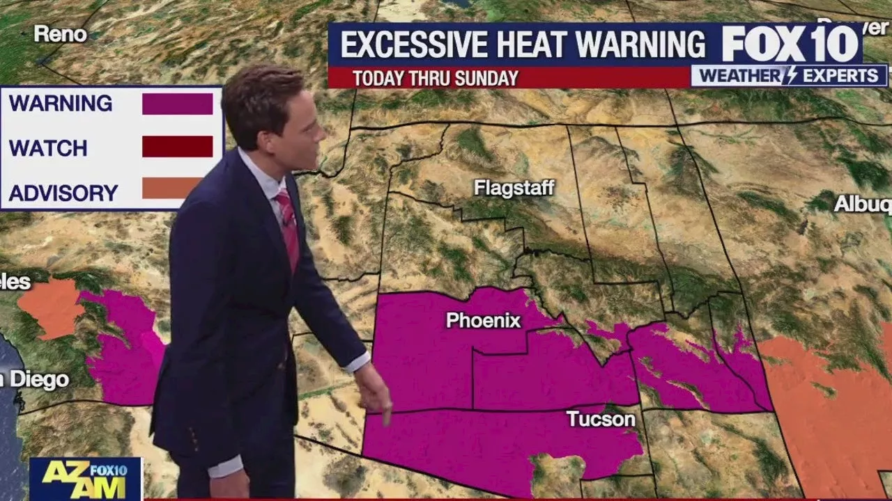 Arizona weather forecast: Excessive heat warning continues