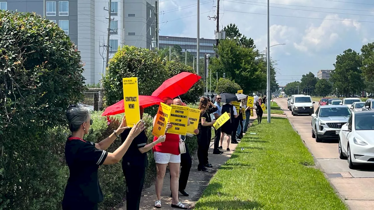 Thousands of flight attendants protest for better conditions and wages nationwide