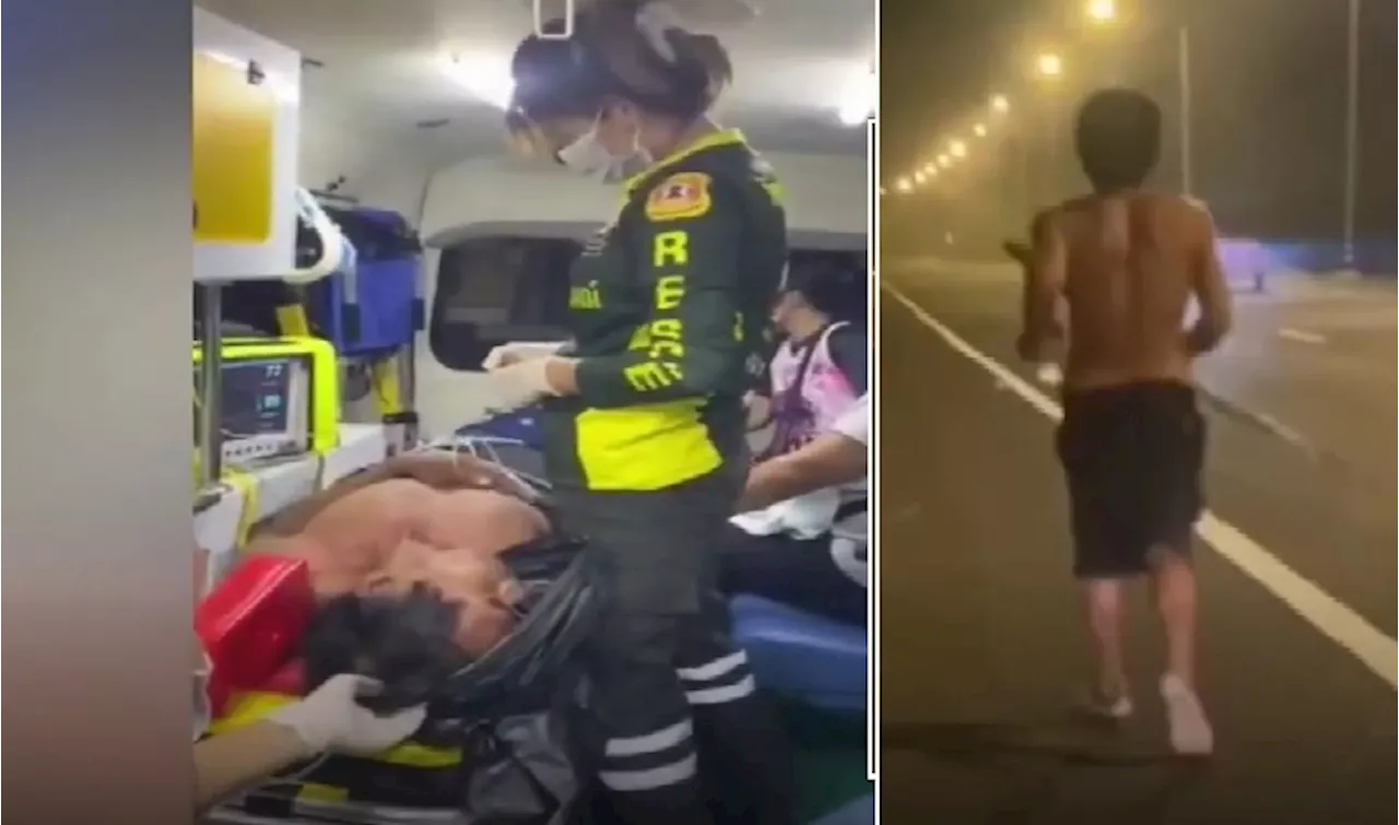 Lalaking na-revive at isusugod sa ospital, ipinatigil ang ambulansiya at saka nagtatakbo