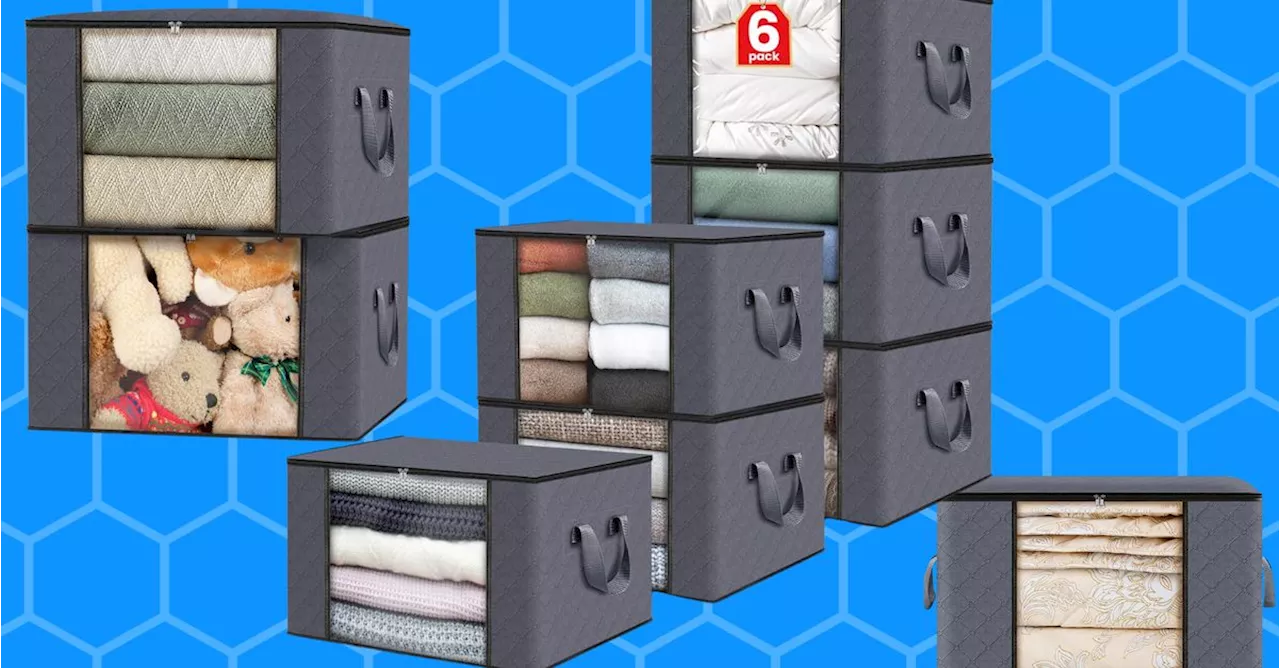 This 6-Pack Of Space-Saving Storage Boxes Is On Sale — And For Less Than $19