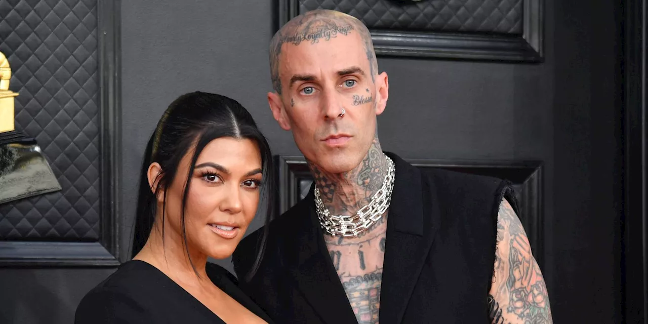 Kourtney Kardashian Gave an Update on Her and Travis Barker's Living Arrangements