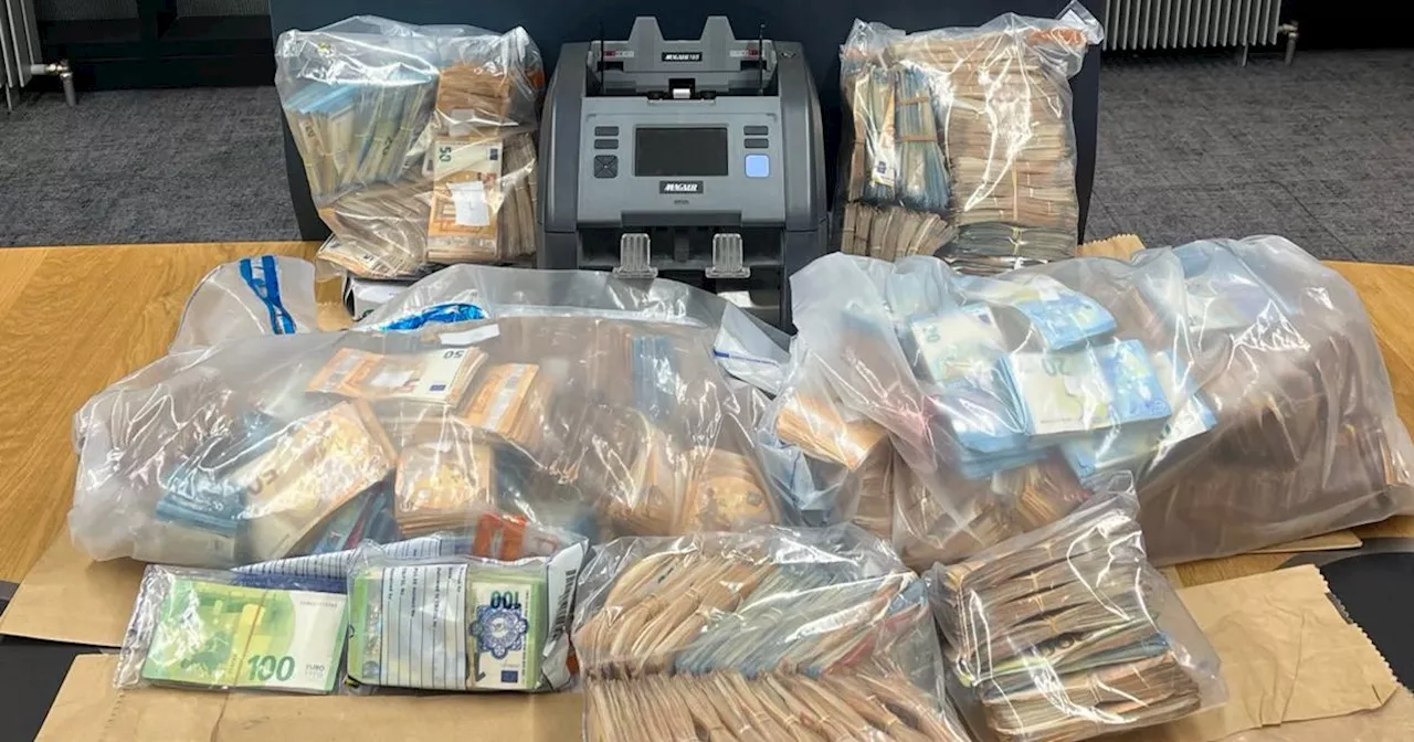 Two men arrested as gardai seize more than €1 million in cash in Dublin raid