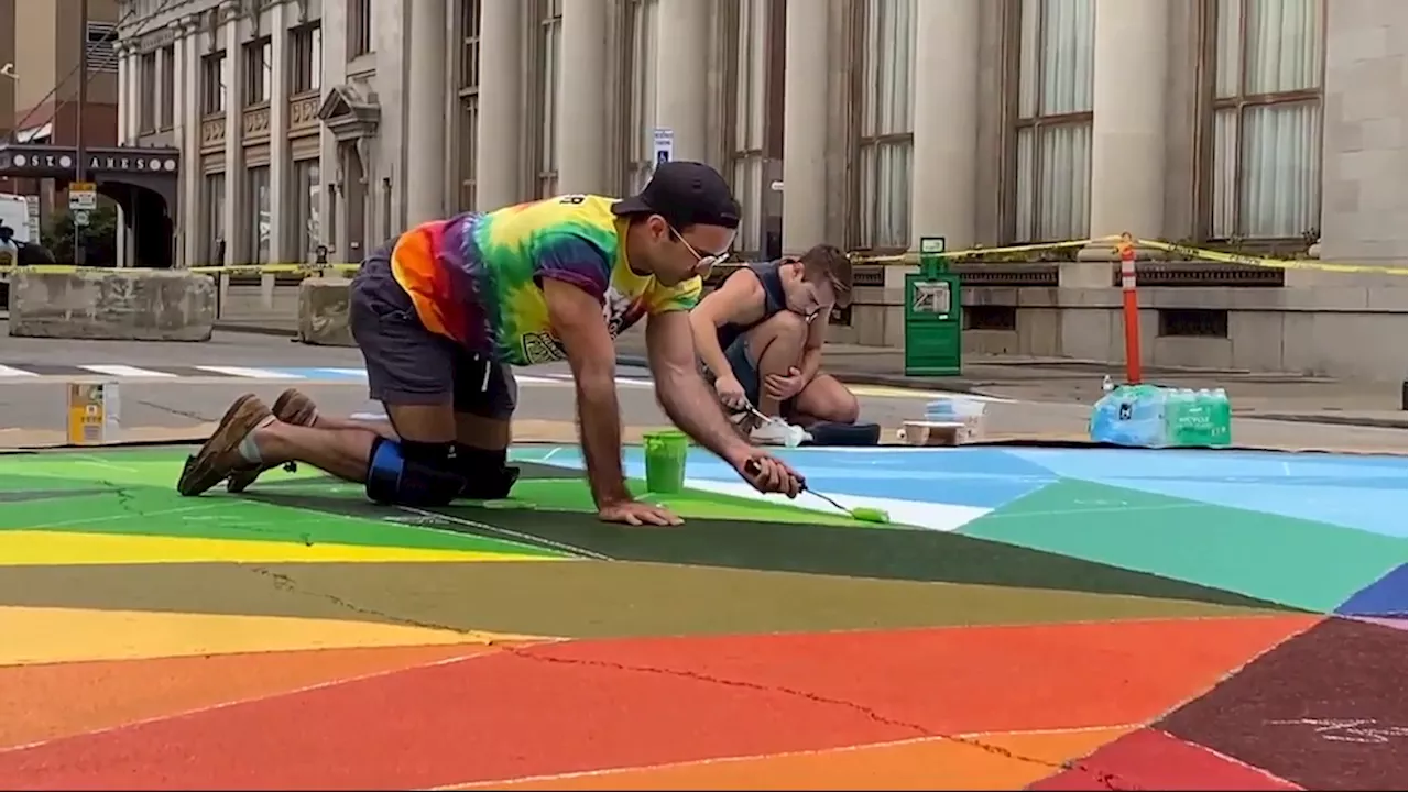 Community vows resilience after rainbow crosswalk vandalized