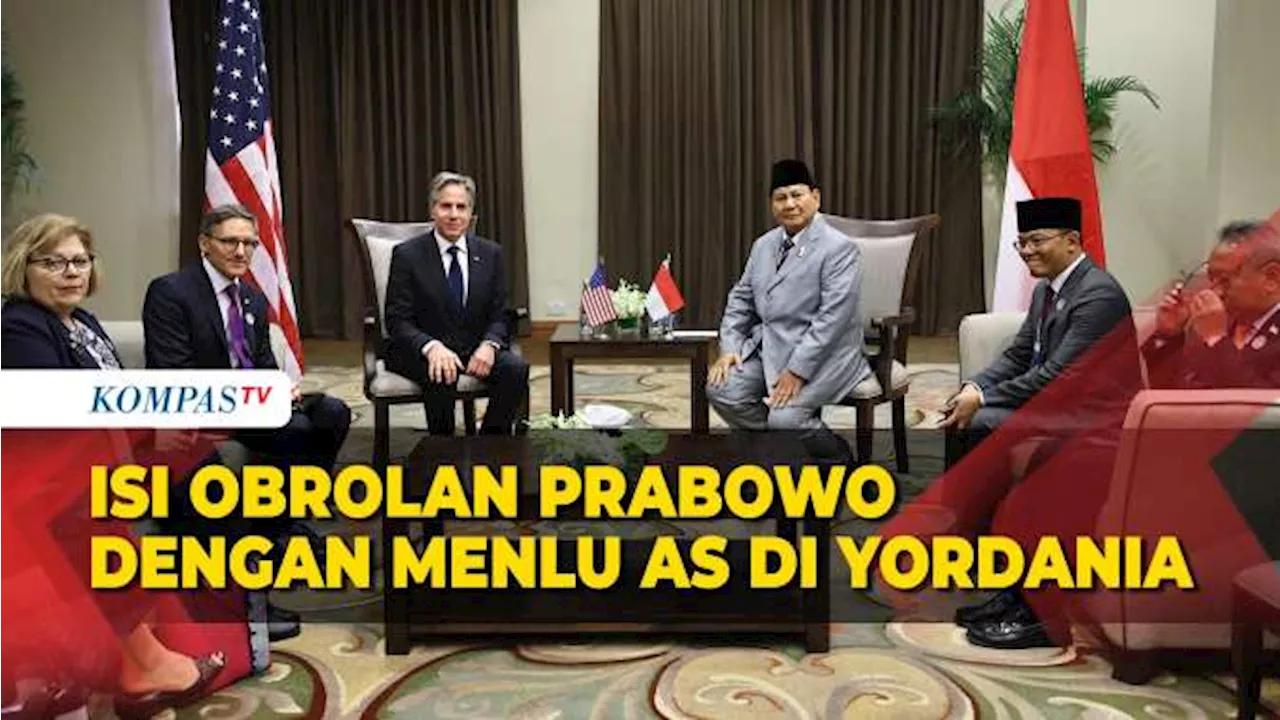 Isi Obrolan Menhan Prabowo Ketemu Menlu AS di Yordania