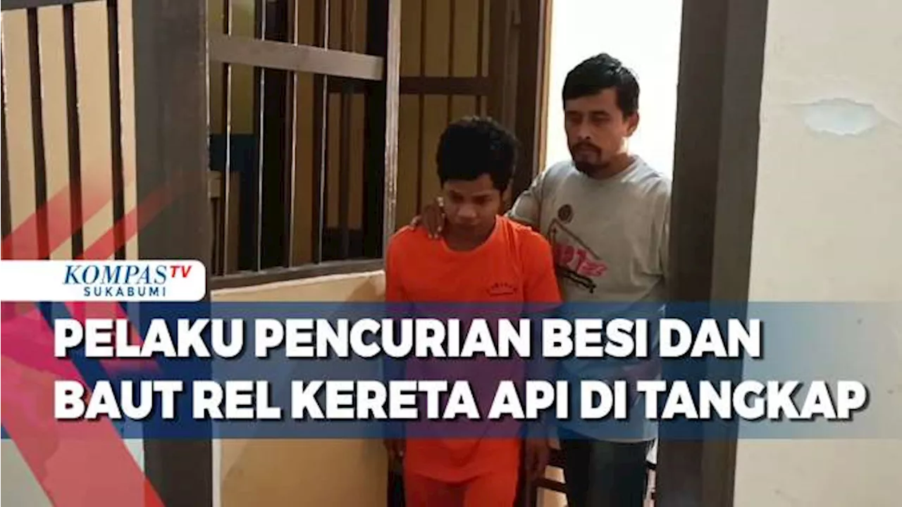 Polisi Tangkap Pelaku Pencurian Besi Dan Baut Rel Kereta Api