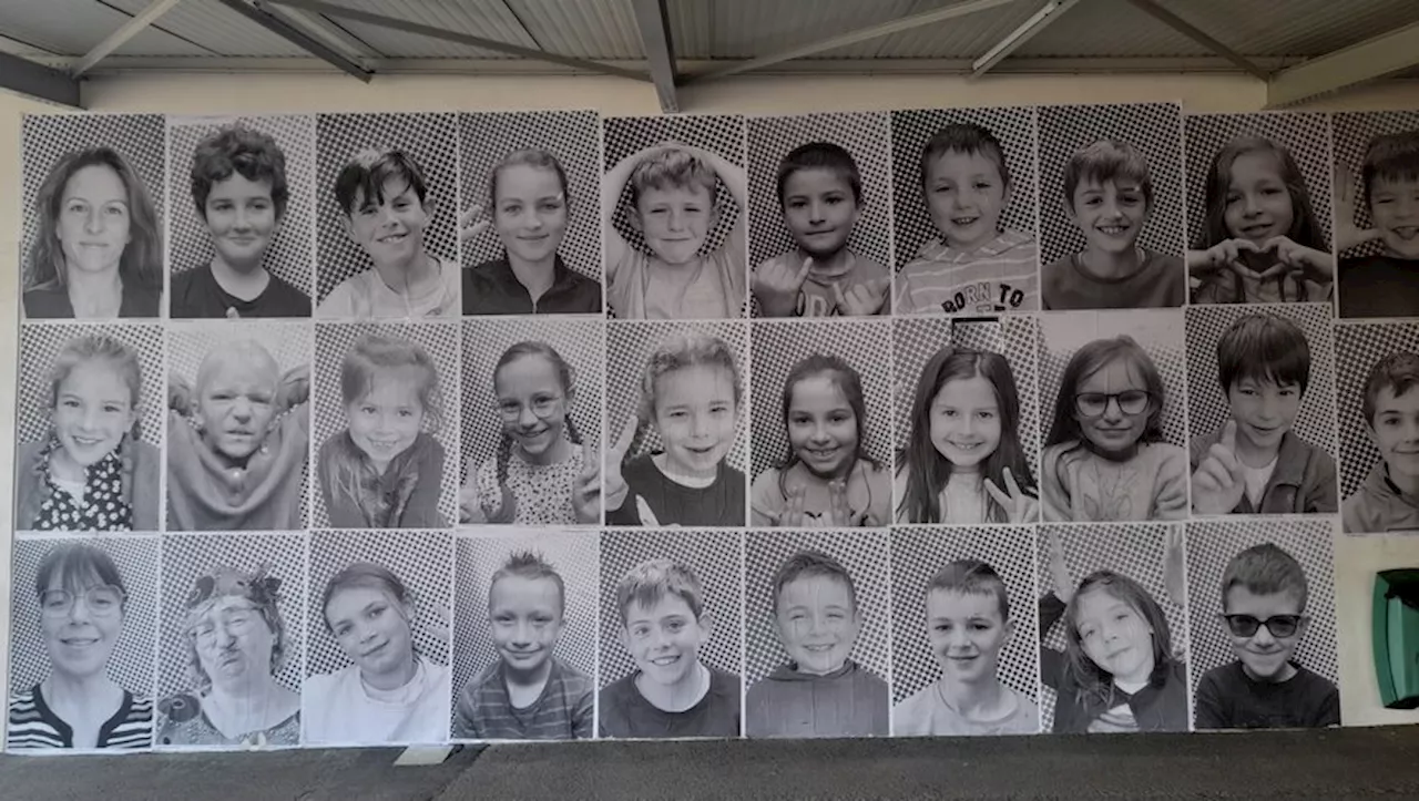 Mirabel. Magnifique réalisation à l’école, une expo photo façon JR