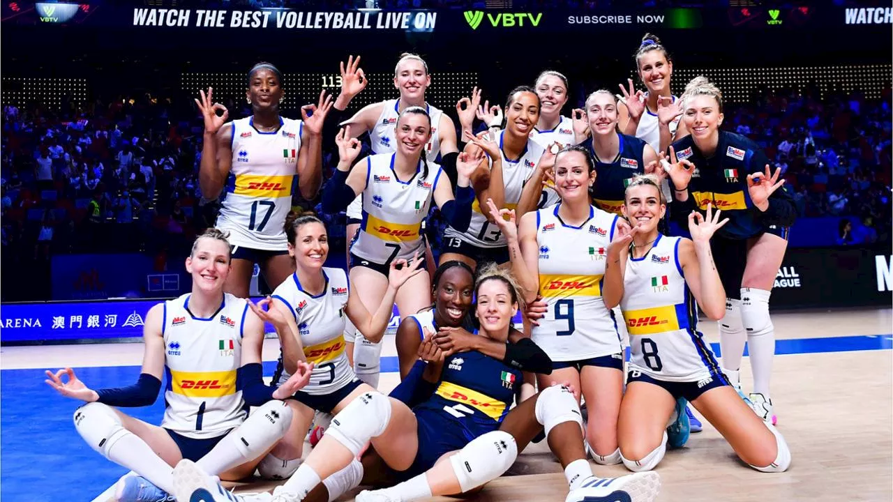 Vnl 2024, le azzurre di Velasco centrano l’obiettivo: Italia alle Olimpiadi