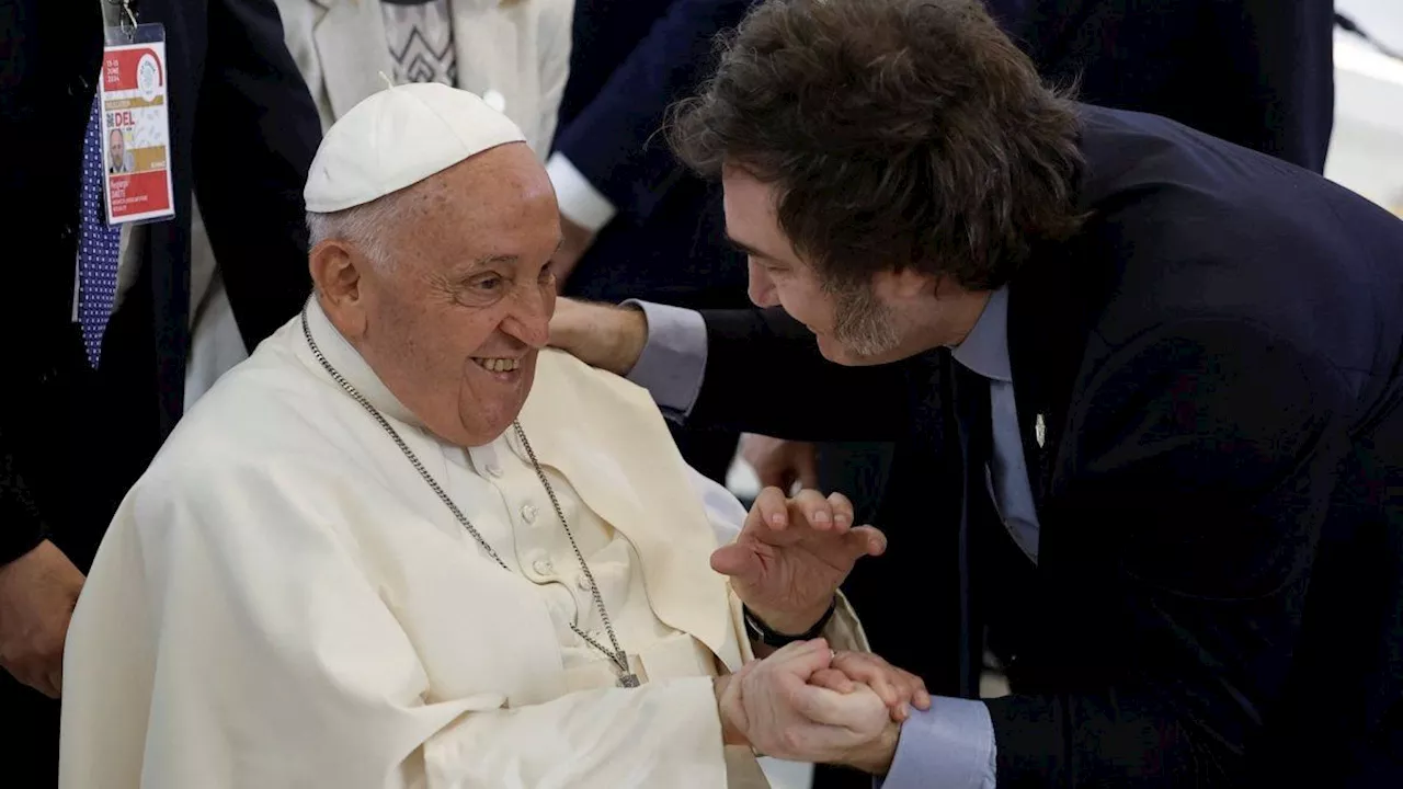 Así fue el encuentro de Javier Milei con el Papa Francisco en el G7