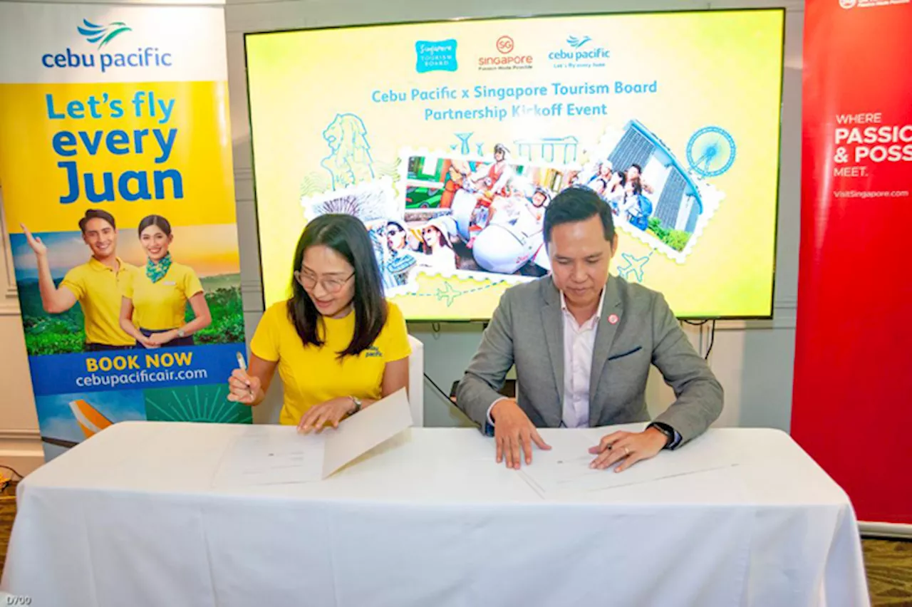 Cebu Pacific, Singapore Tourism Board sign MOU to boost tourism