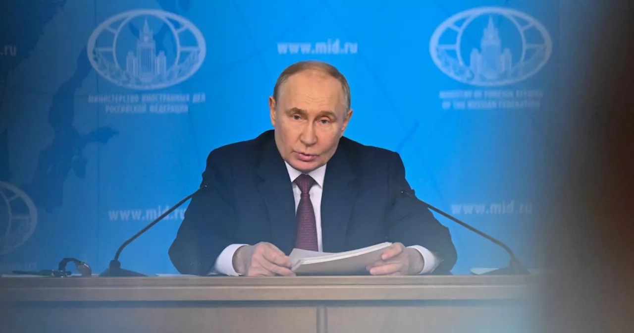 Putin pledges truce if Ukraine exits Russian- occupied areas and drops NATO bid