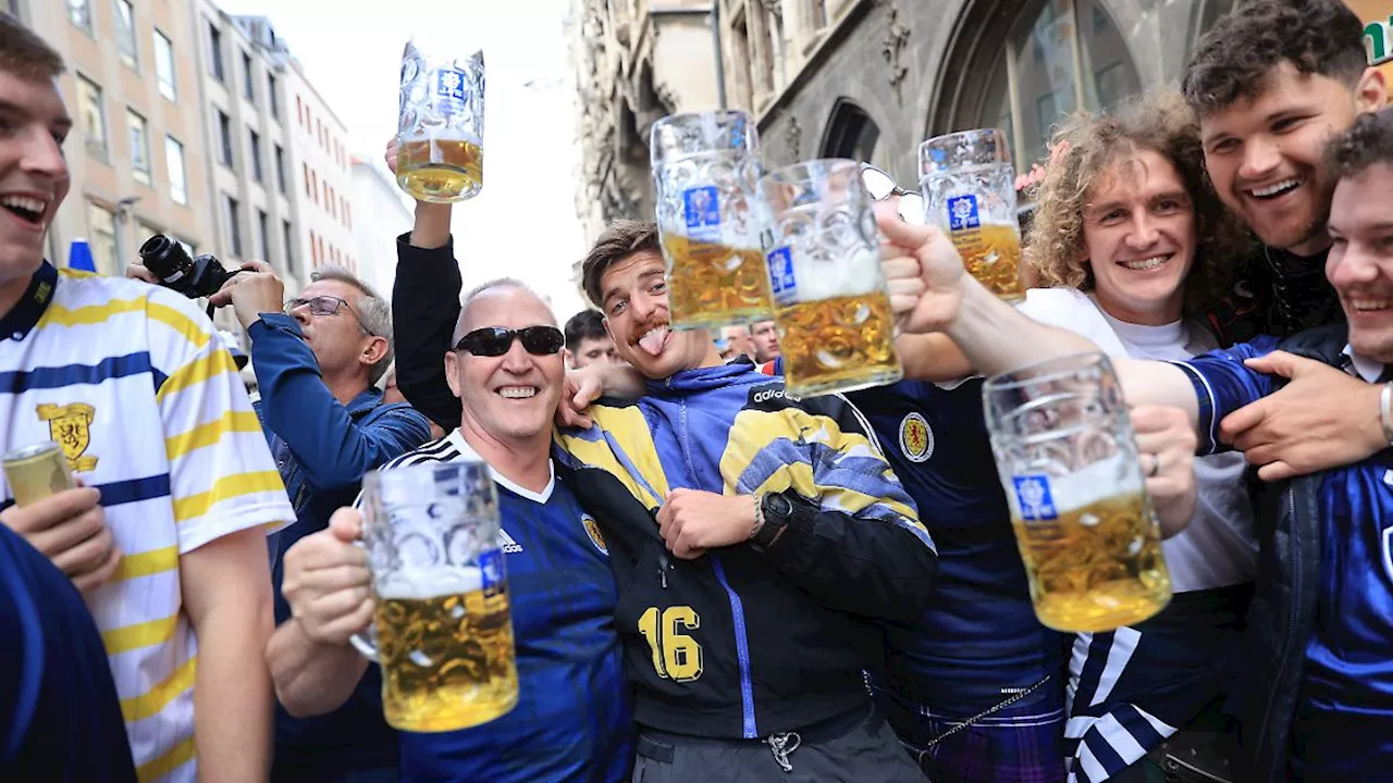 Alarm vor EM-Auftakt des DFB: Wildgewordene Schotten trinken ganz München leer