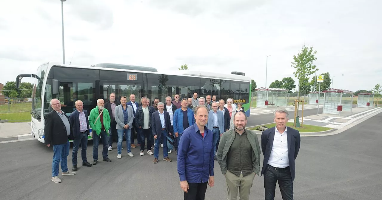 Rahdens neuer Busbahnhof ist am Netz