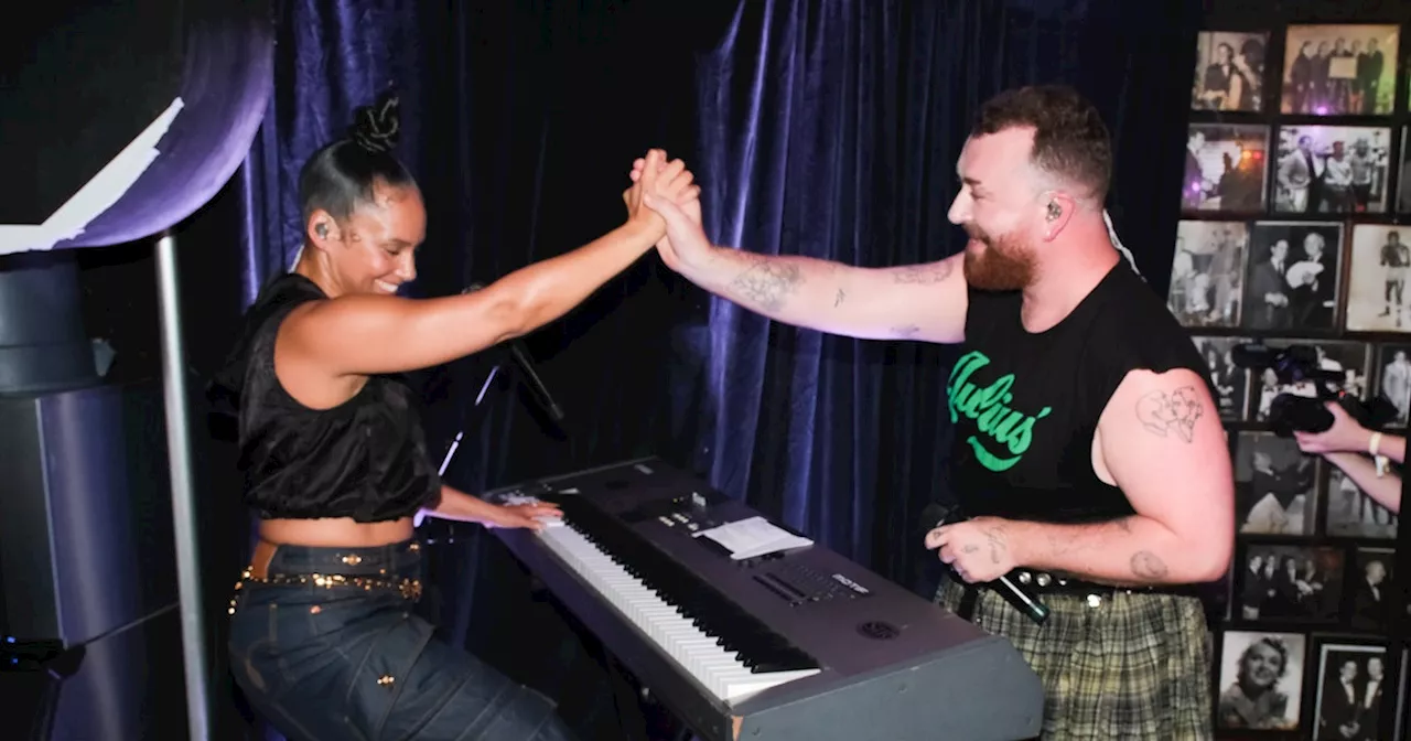 Sam Smith & Alicia Keys Julius Pride Party