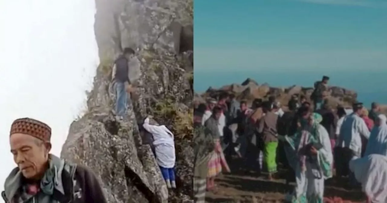 Penduduk Di Sulawesi Sampai Panjat Gunung, Anggap Macam Dah Tunai Haji Di Tanah Suci