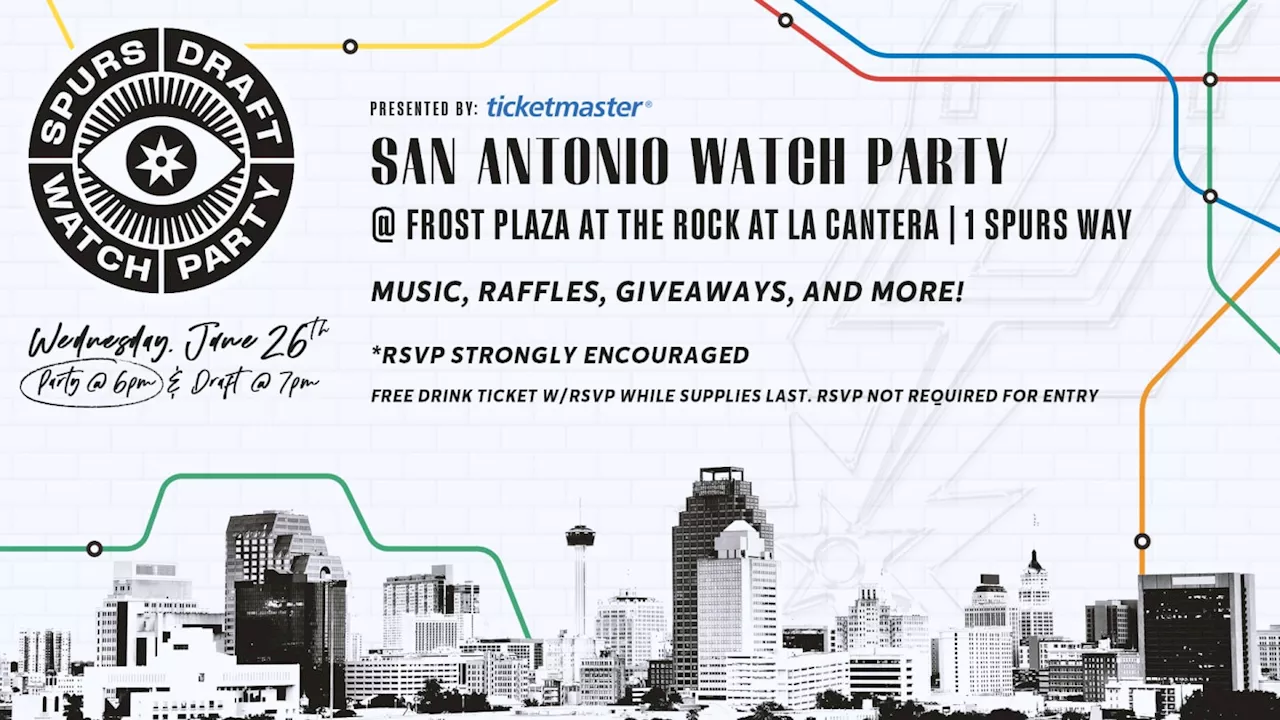 Spurs Starter, June 14, 2024: Spurs to Host NBA Draft Watch Party at La Cantera