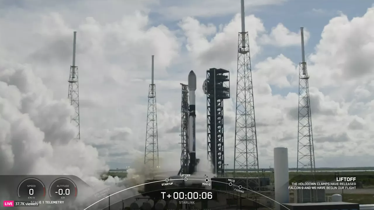 SpaceX Falcon 9 rocket suffers rare last-second abort during Starlink satellite launch (video)