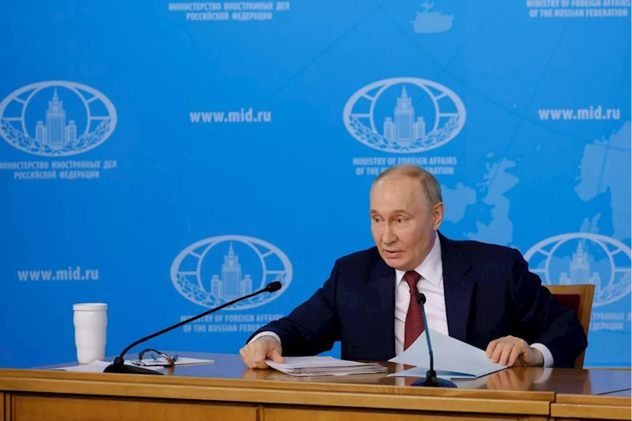 Putin says Russia will cease fire if Ukraine pulls troops from four regions