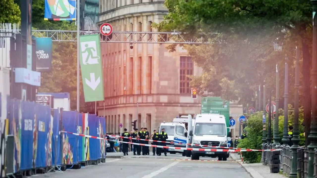 Fußball-EM: Rucksack an Berliner Fanzone: Polizei gibt Entwarnung