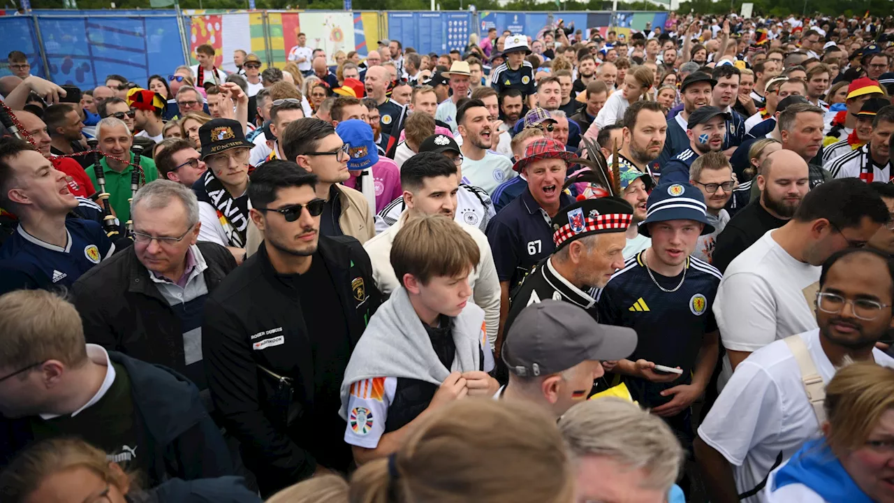 – Germany and Scotland fans caught in Munich travel chaos as thousands stuck outs...