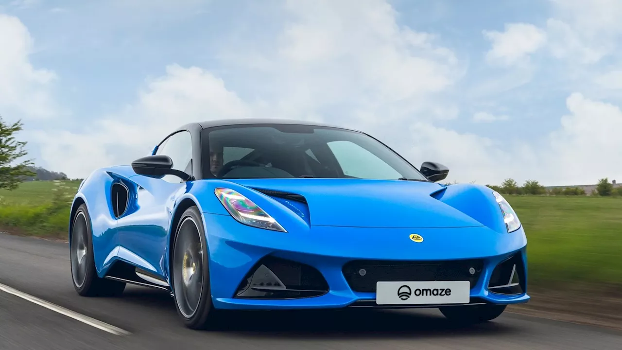 You could win a Lotus Emira V6 and 100k in cash in Omaze Early Bird Prize Draw...