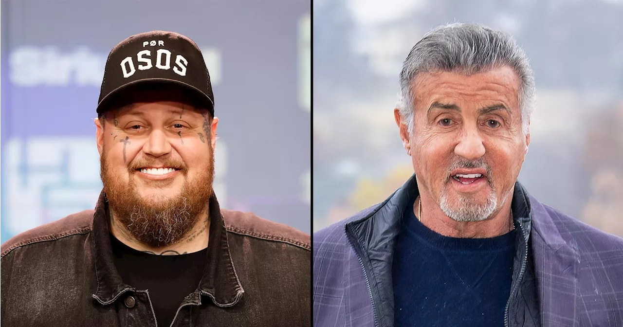 Jelly Roll Hangs Out With Sylvester Stallone on 'Tulsa King' Set