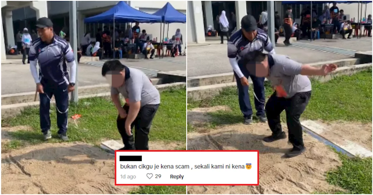 M'sian OKU Student Cheekily Dances Before Doing Long Jump, Causing Teachers to Burst Out Laughing