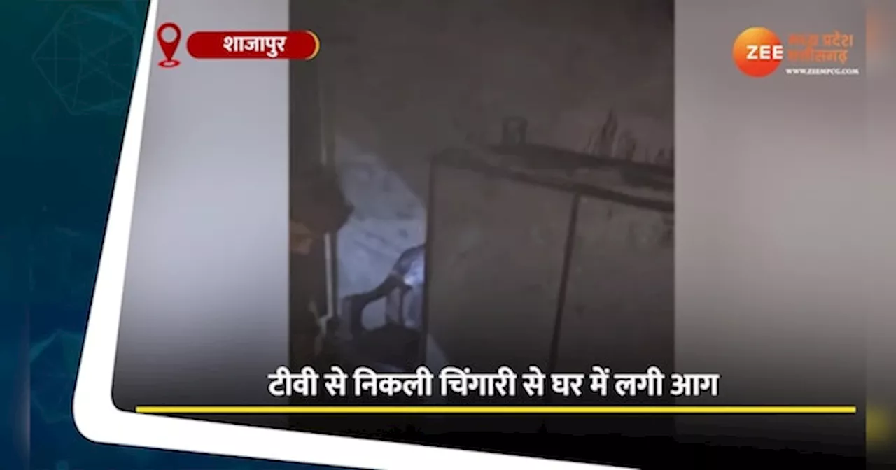 Shajapur Video: घर में लगी आग से मचा हड़कंप, टीवी से निकली चिंगारी बनी वजह!