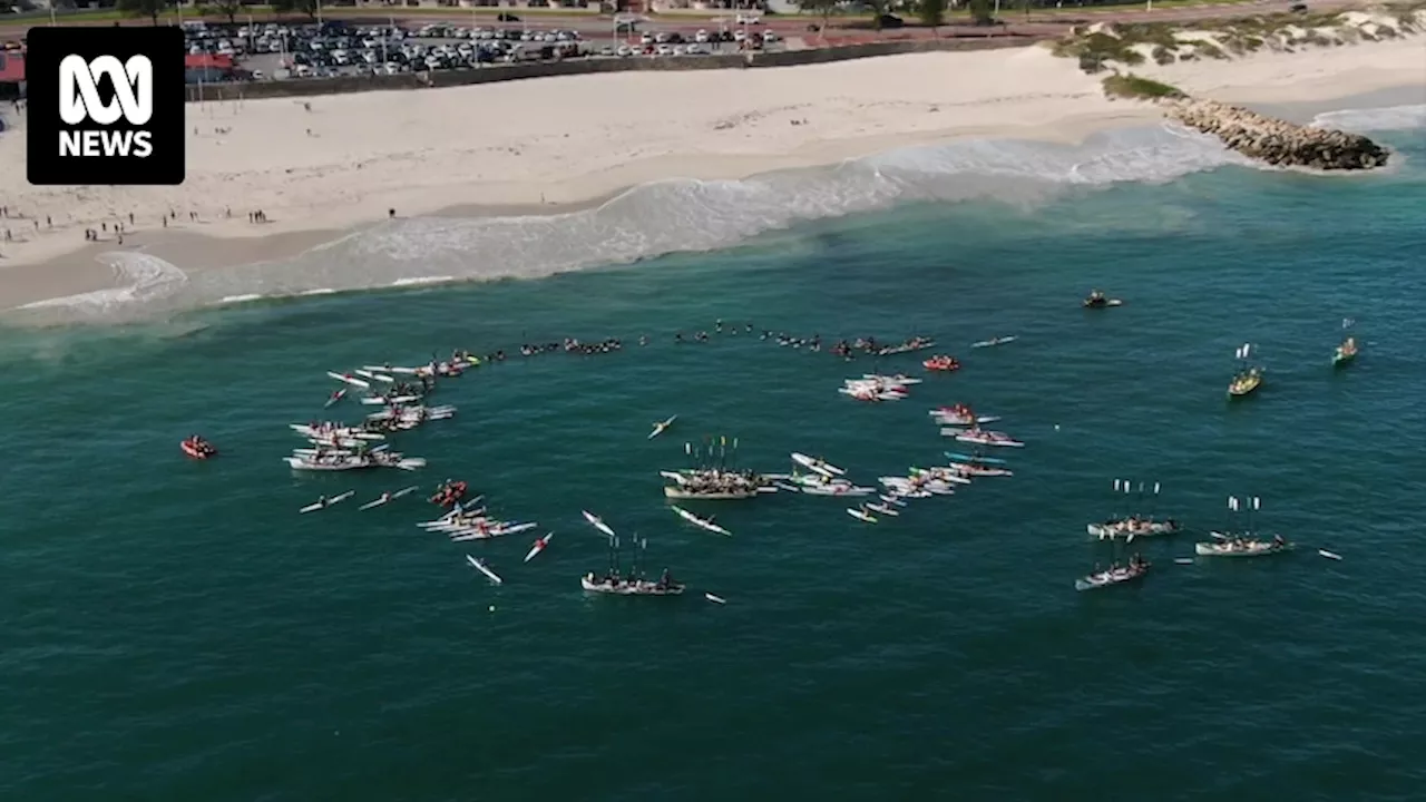 Hundreds attend paddle-out memorial for Perth brothers Callum and Jake Robinson, after their deaths in Mexico