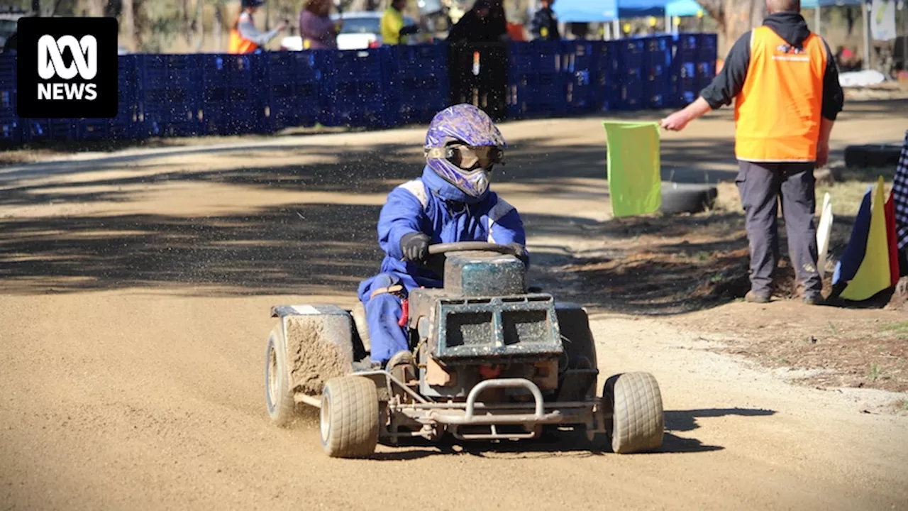 Ride-on lawnmowers and 'outlaw' racers make cut at Inverell Speedway's inaugural 'Invy 500'