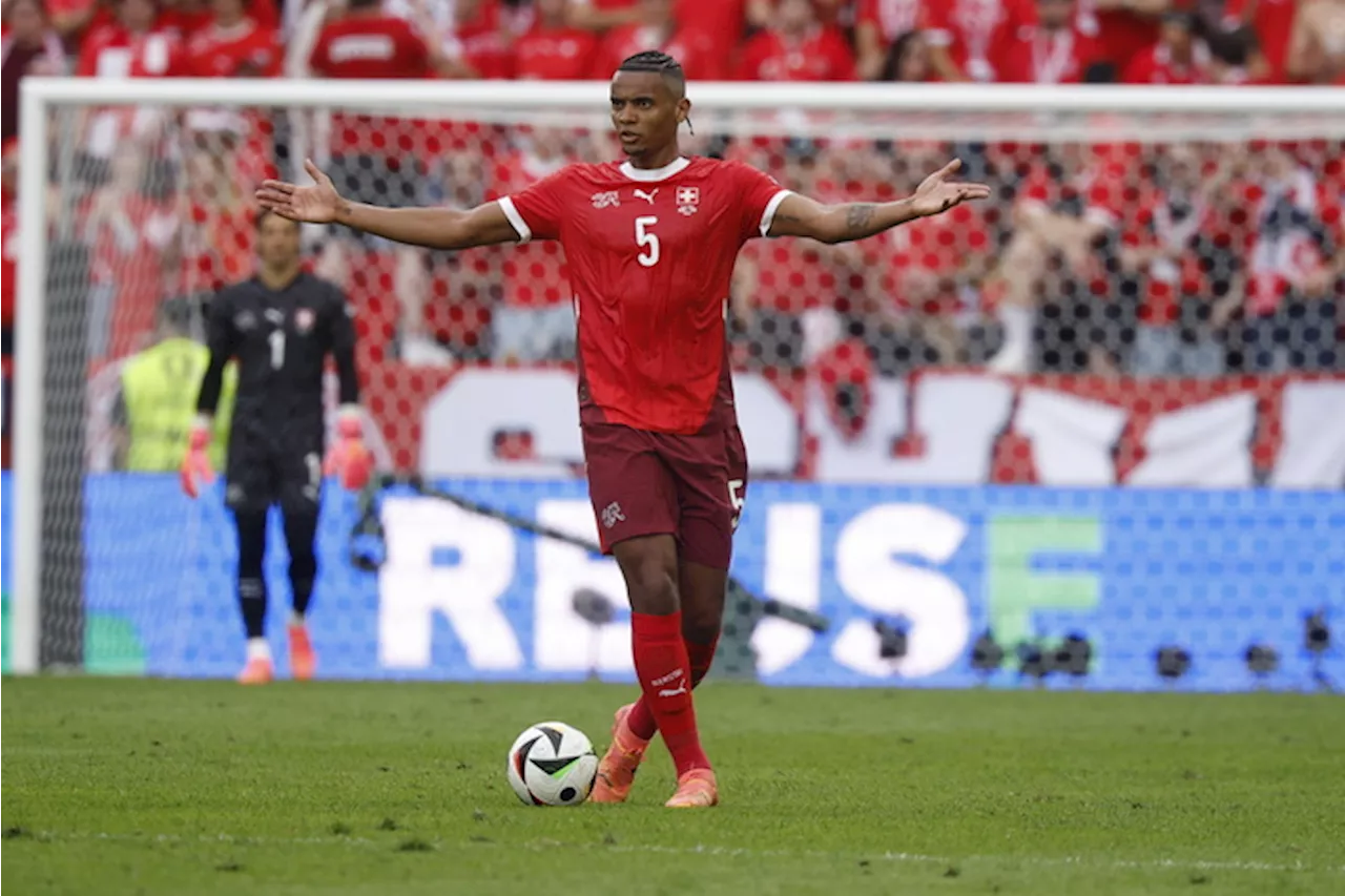 Manuel Akanji della Svizzera nel match contro l'Ungheria