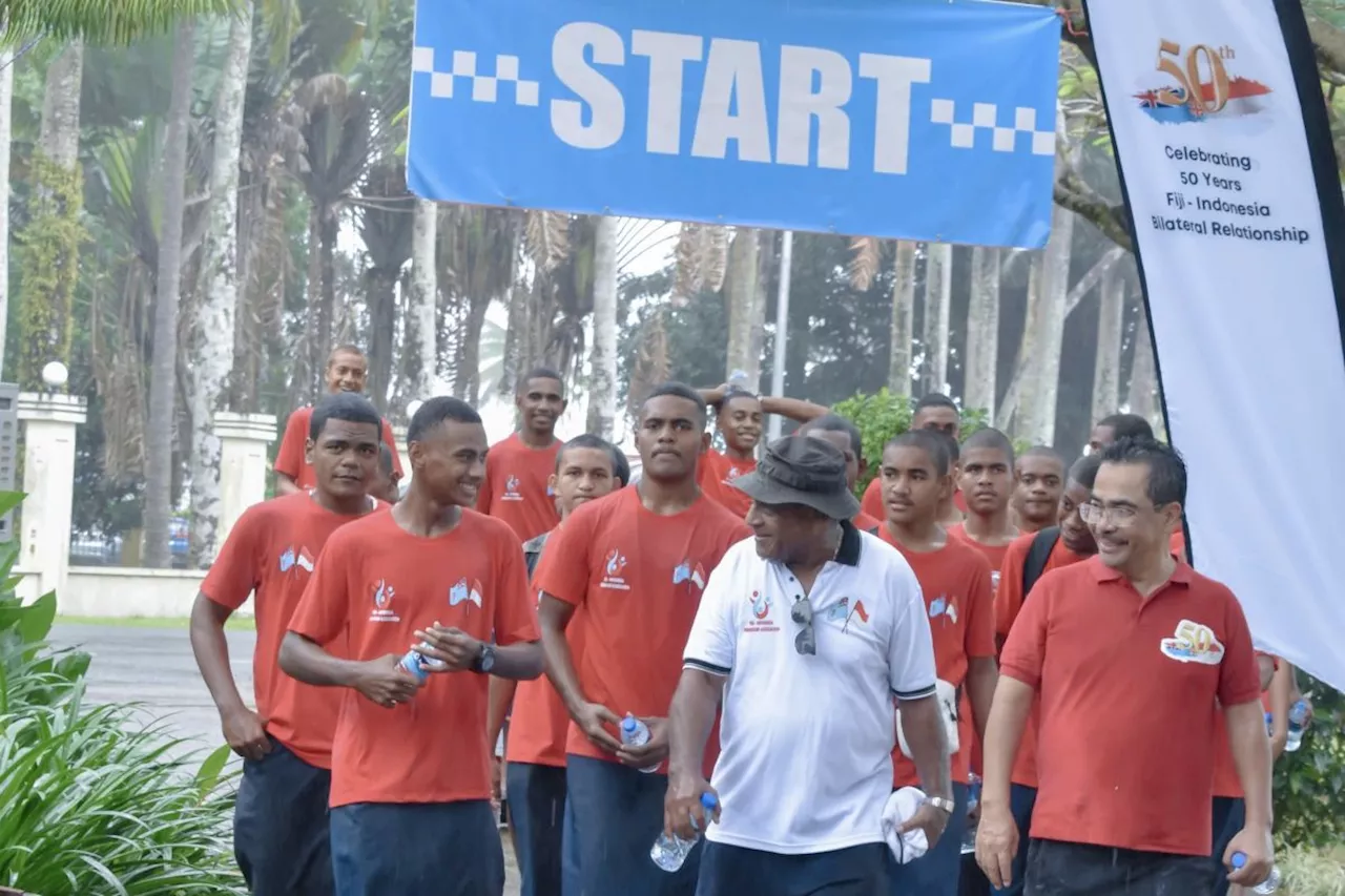 KBRI Suva gelar jalan santai peringati 50 tahun hubungan RI-Fiji