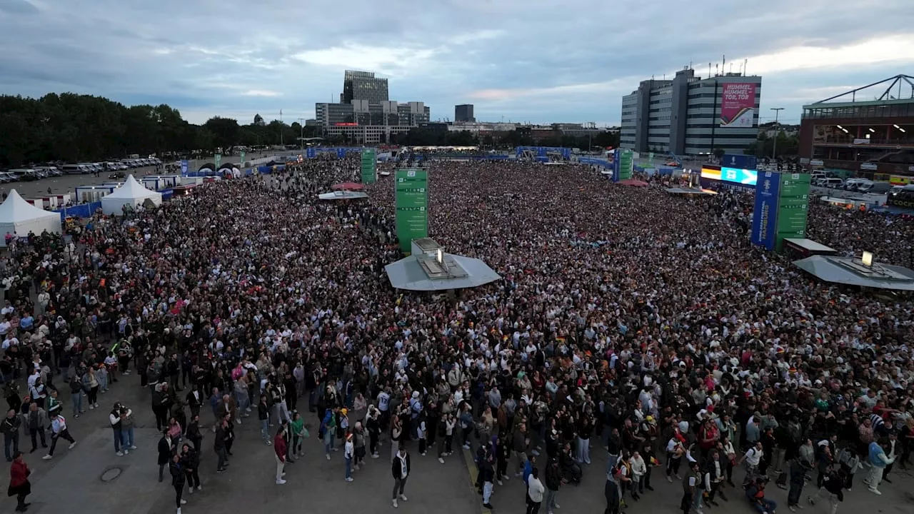 Hamburg: Fanzone bleibt wegen Sturm geschlossen