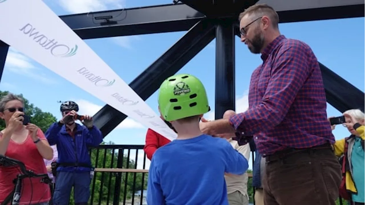 Pedestrian bridge opens near Carleton after delays, false start