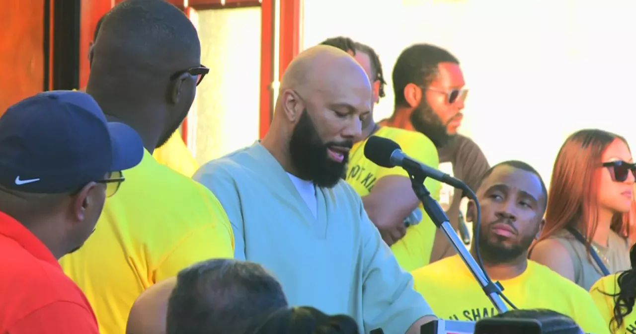 Common attends Summer Peace Rally and March at Chicago's St. Sabina Church