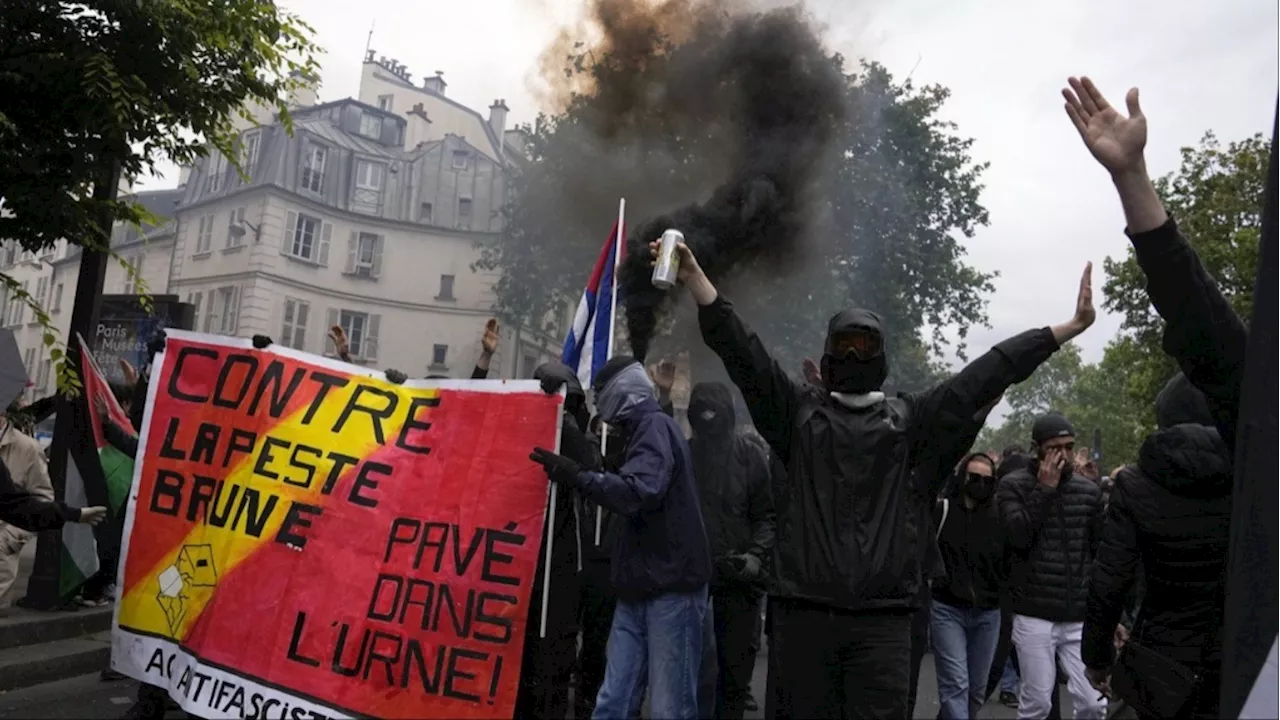 French protesters are standing up to the far right ahead of the country's snap elections