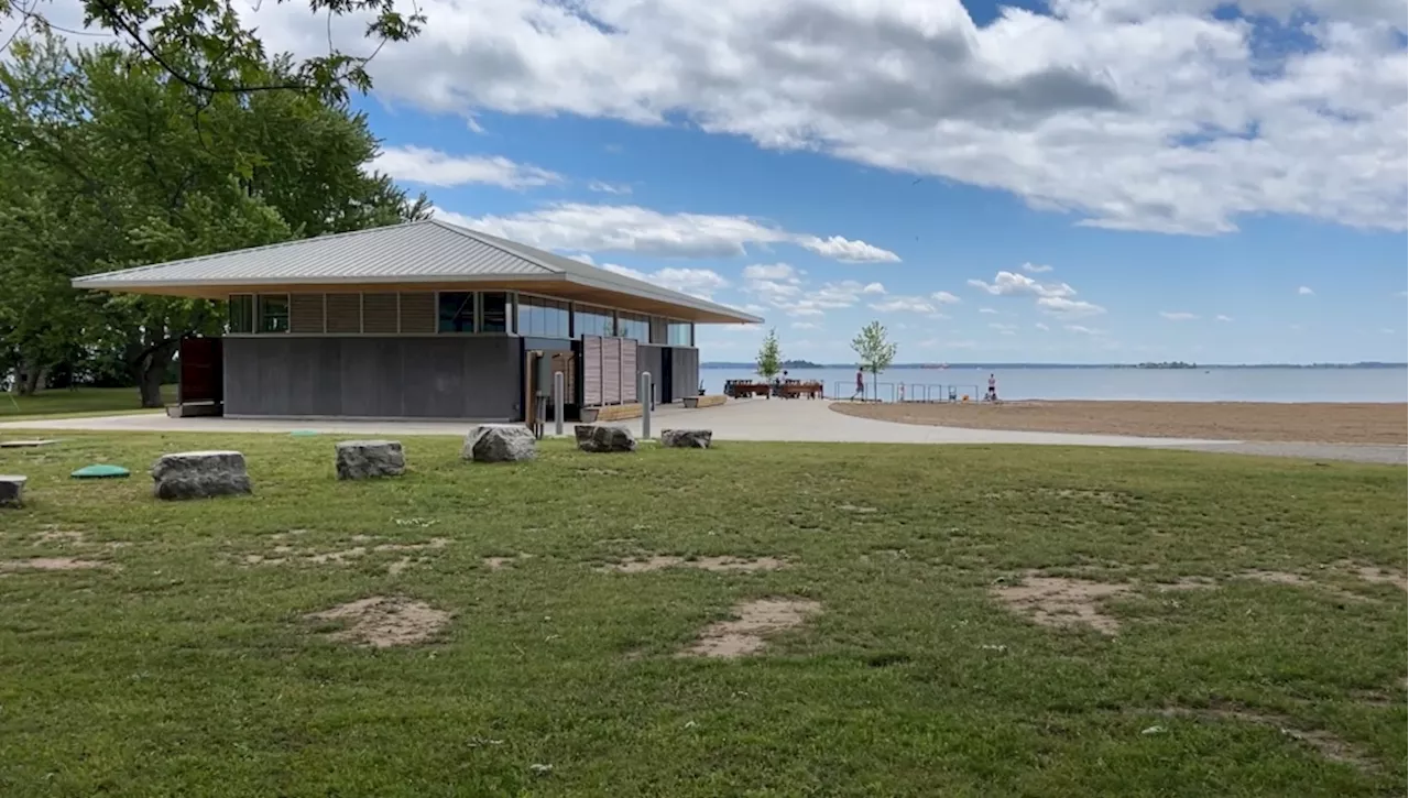 Newly renovated Brown’s Bay Beach outside Brockville, Ont. reopens