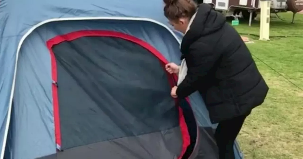 Mum lived in tent for £700 a month because she couldn't afford house