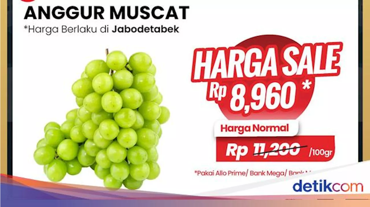 Beli Anggur di Transmart Full Day Sale Murah Banget Cuma Segini!