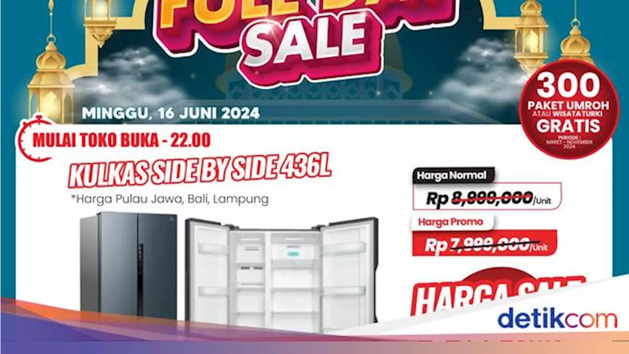 Kulkas Ini Diskon Besar Di Transmart Full Day Sale!