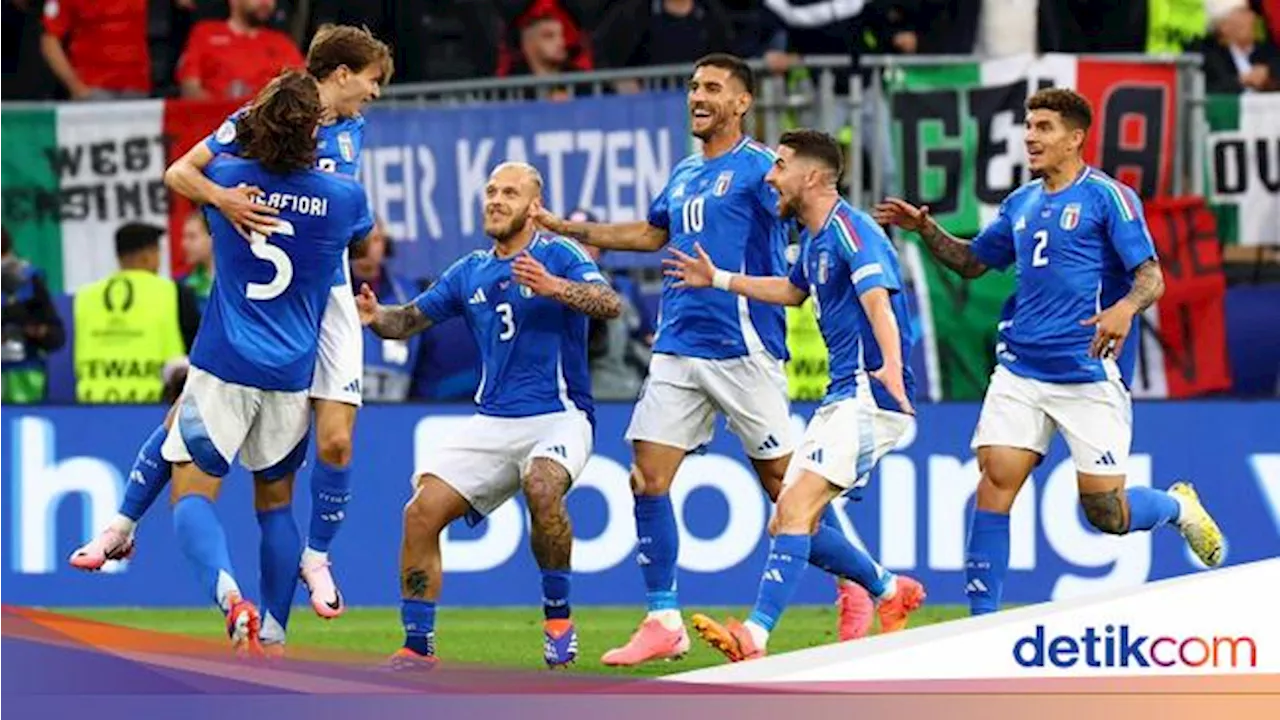 Italia Vs Albania: Rekor Gol Tercipta, Gli Azzurri Menang 2-1