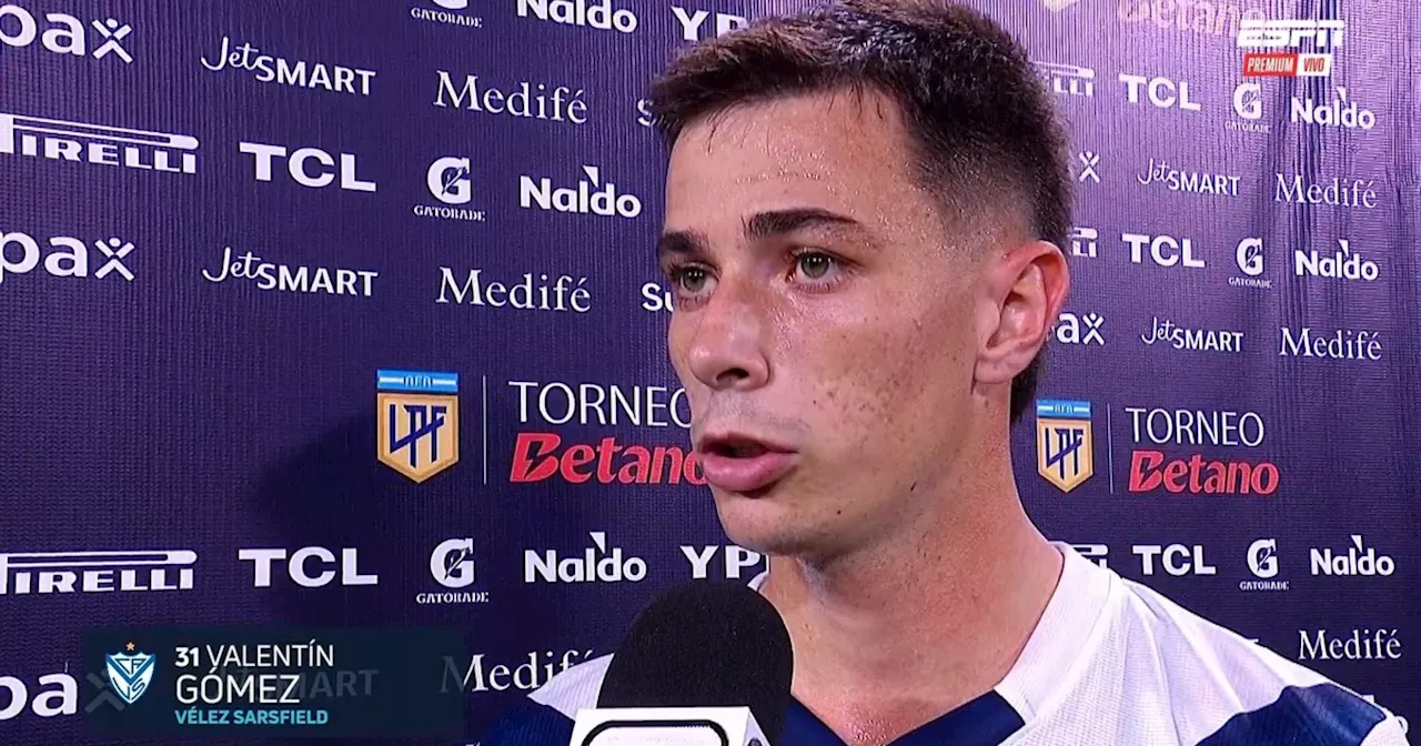 Valentín Gómez, durísimo contra el árbitro de Boca - Vélez: 'Creo que desde AFA deberían hacer algo'