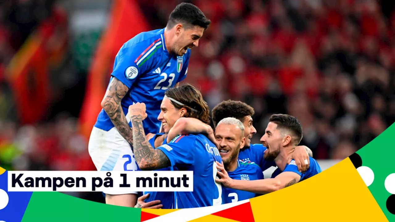 Kampen på 1 minut: Italienske europamestre overvinder albansk chokstart