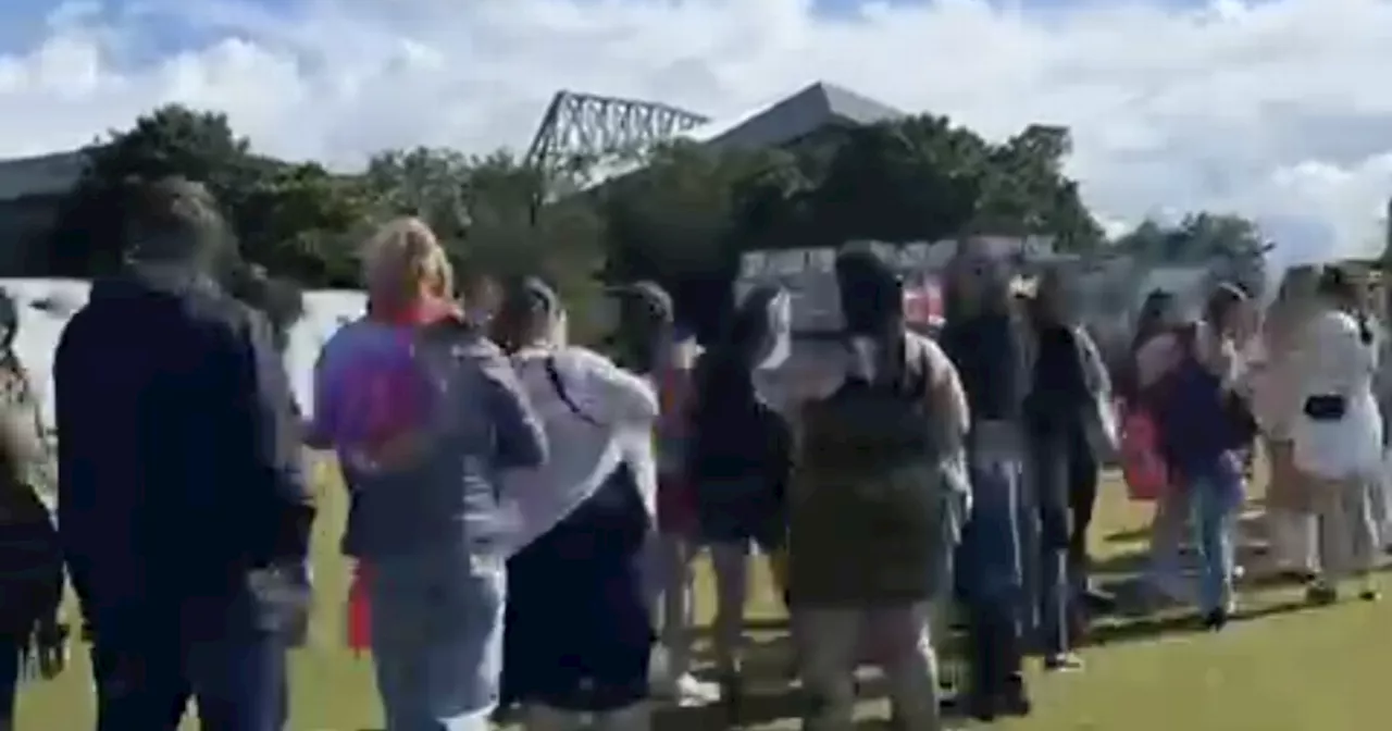 Huge queues snake from Anfield ahead of final Taylor Swift gig