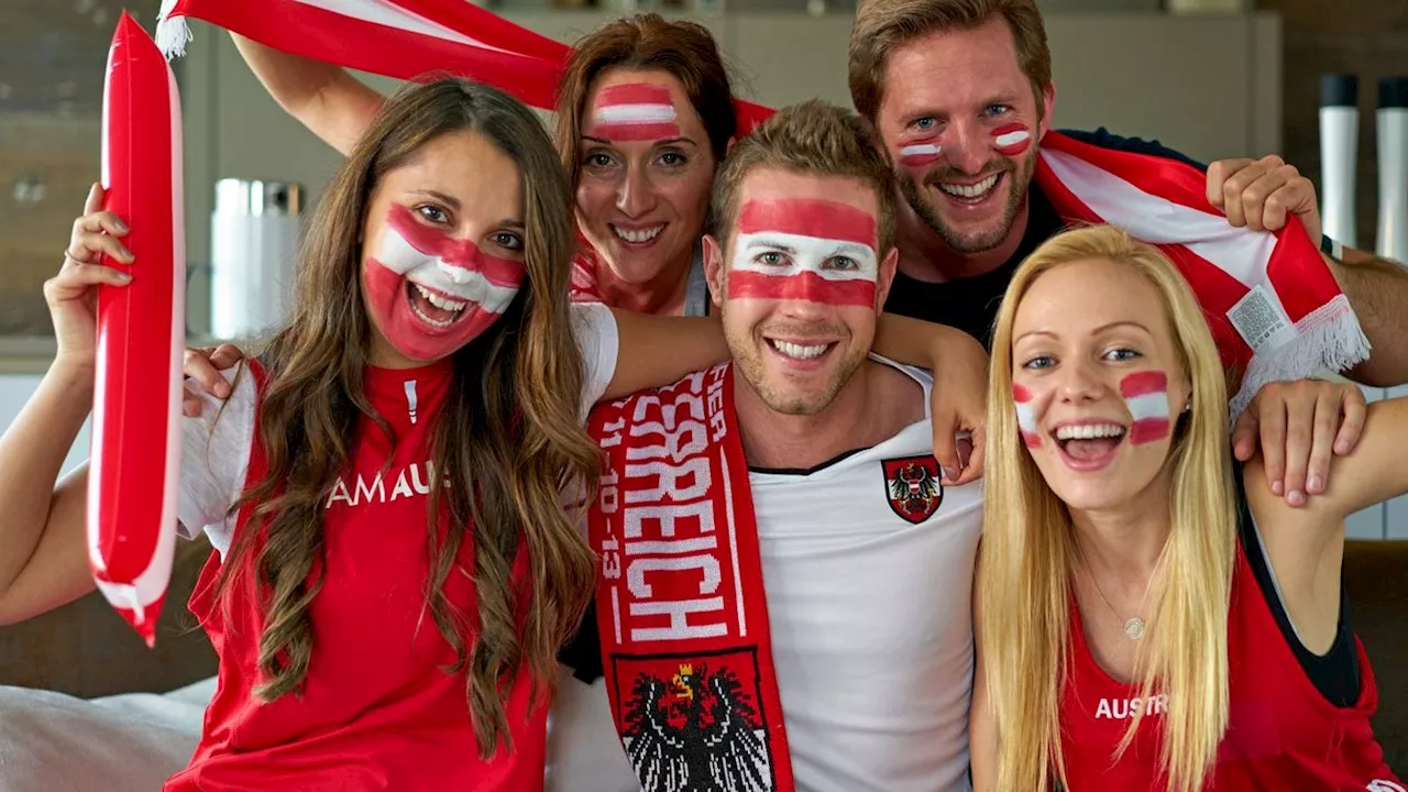 Österreich-Fans im Fußballfieber: 'I am from Austria'