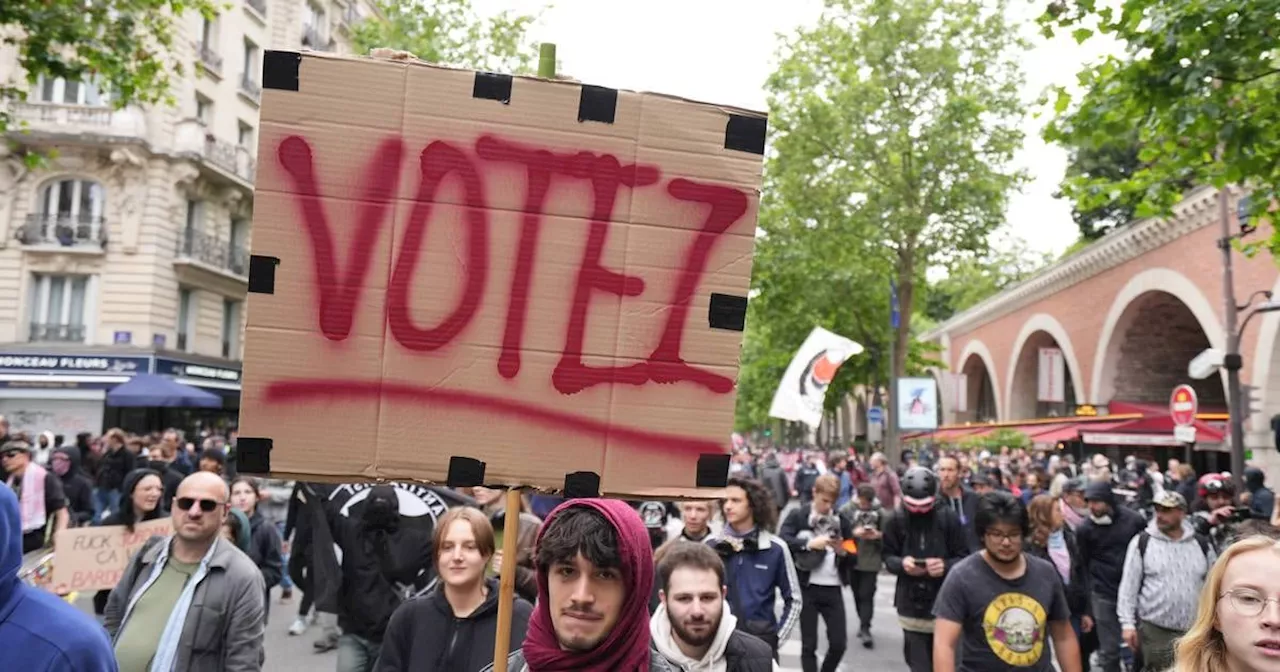 Thousands take to streets in France to oppose Le Pen’s far right