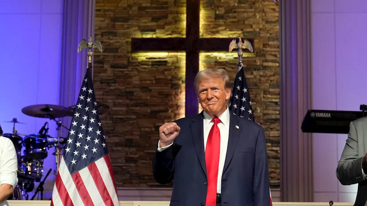 Trump hosts church roundtable, delivers keynote speech at Turning Point Action in Michigan